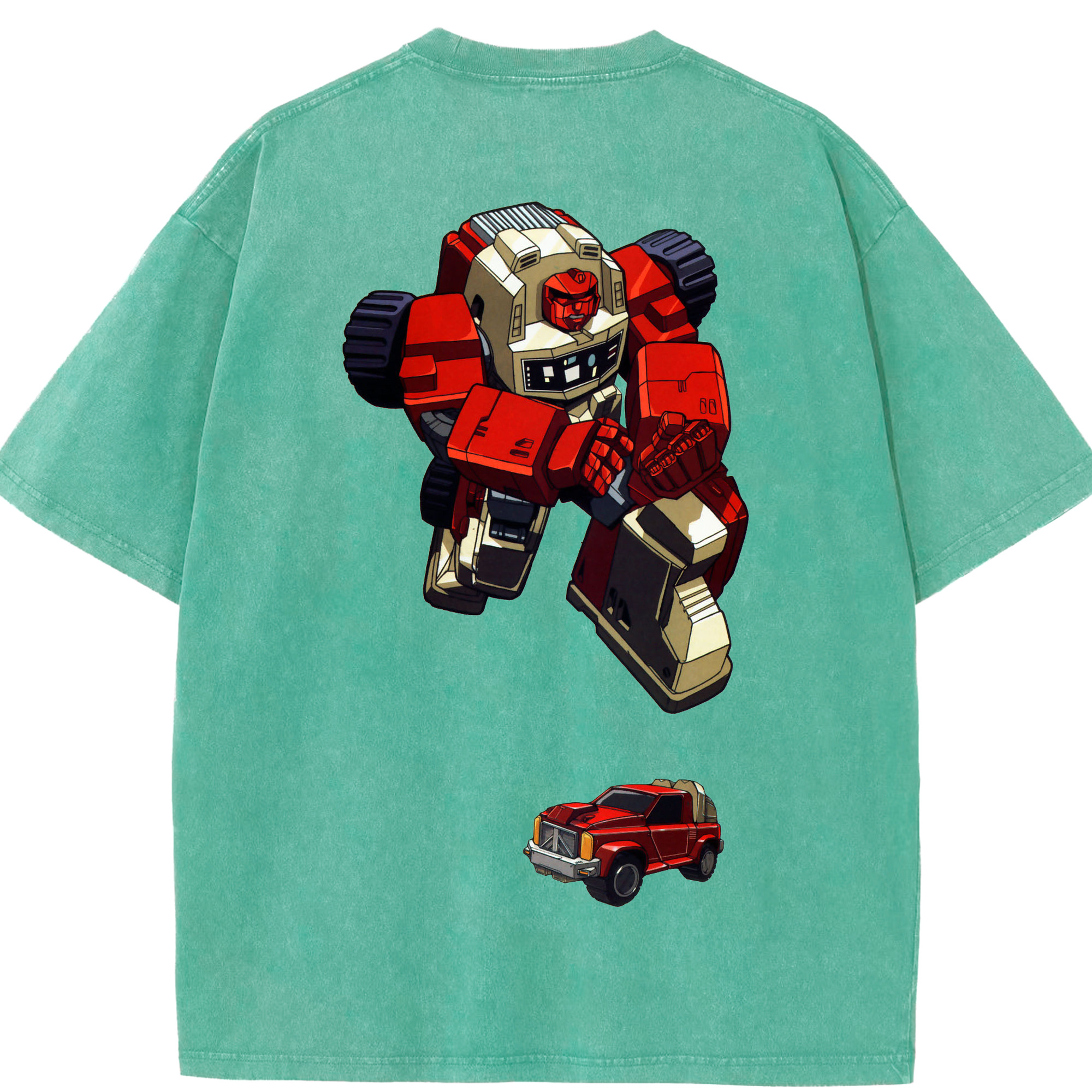 （画像用）  綿100% ヴィンテージ風 半袖Tシャツ（背面プリント）
